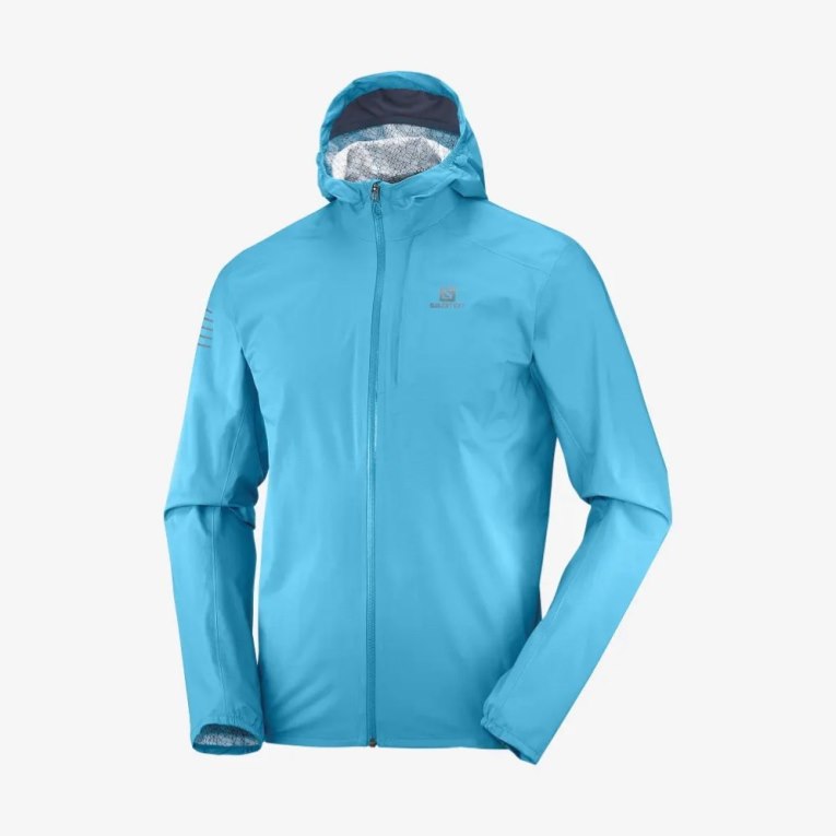 Turquoise Salomon Bonatti 2.5 L Waterproof Men's Shell Jackets | PH 64870R